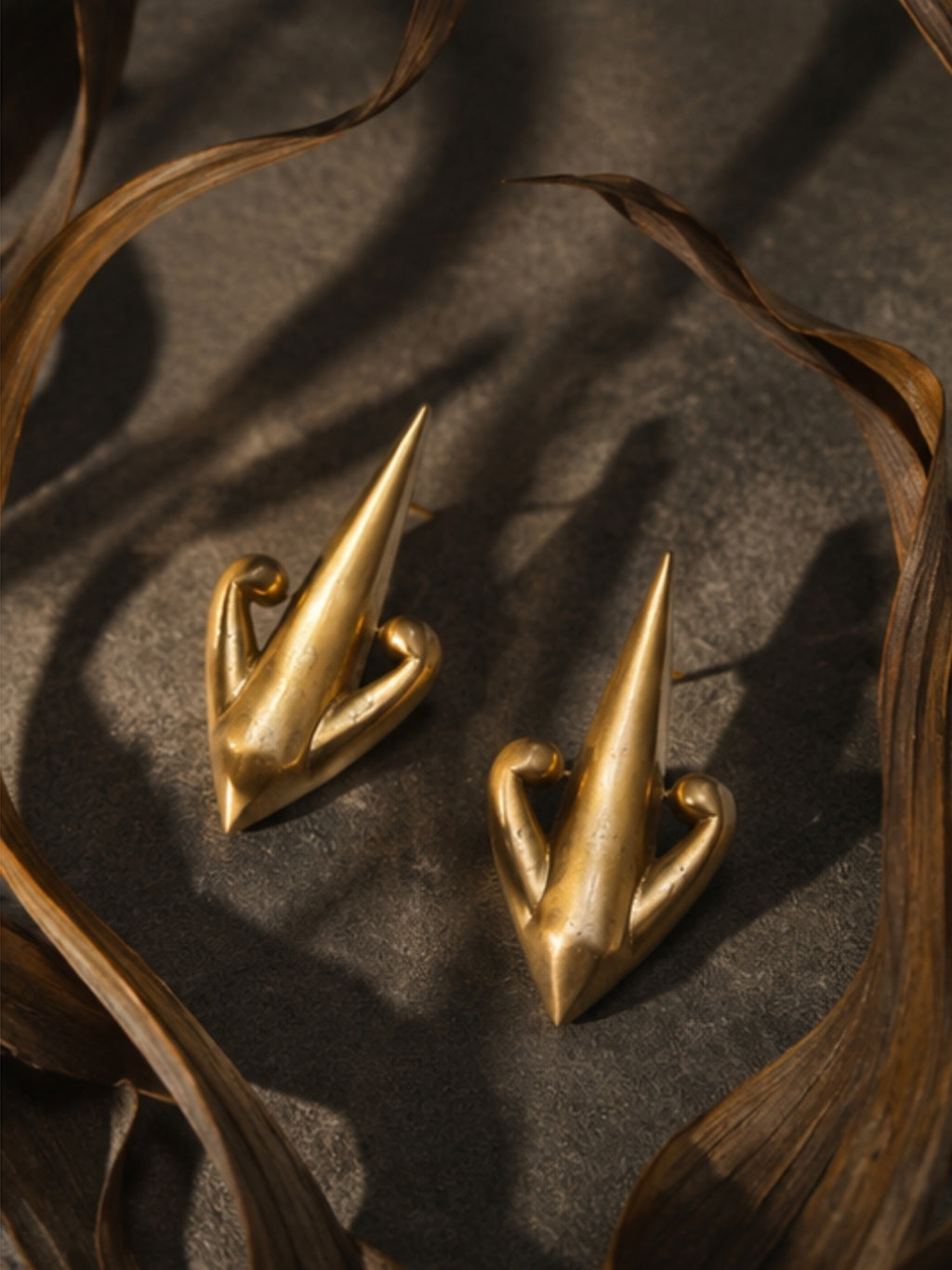 Arrow • Brass Earrings