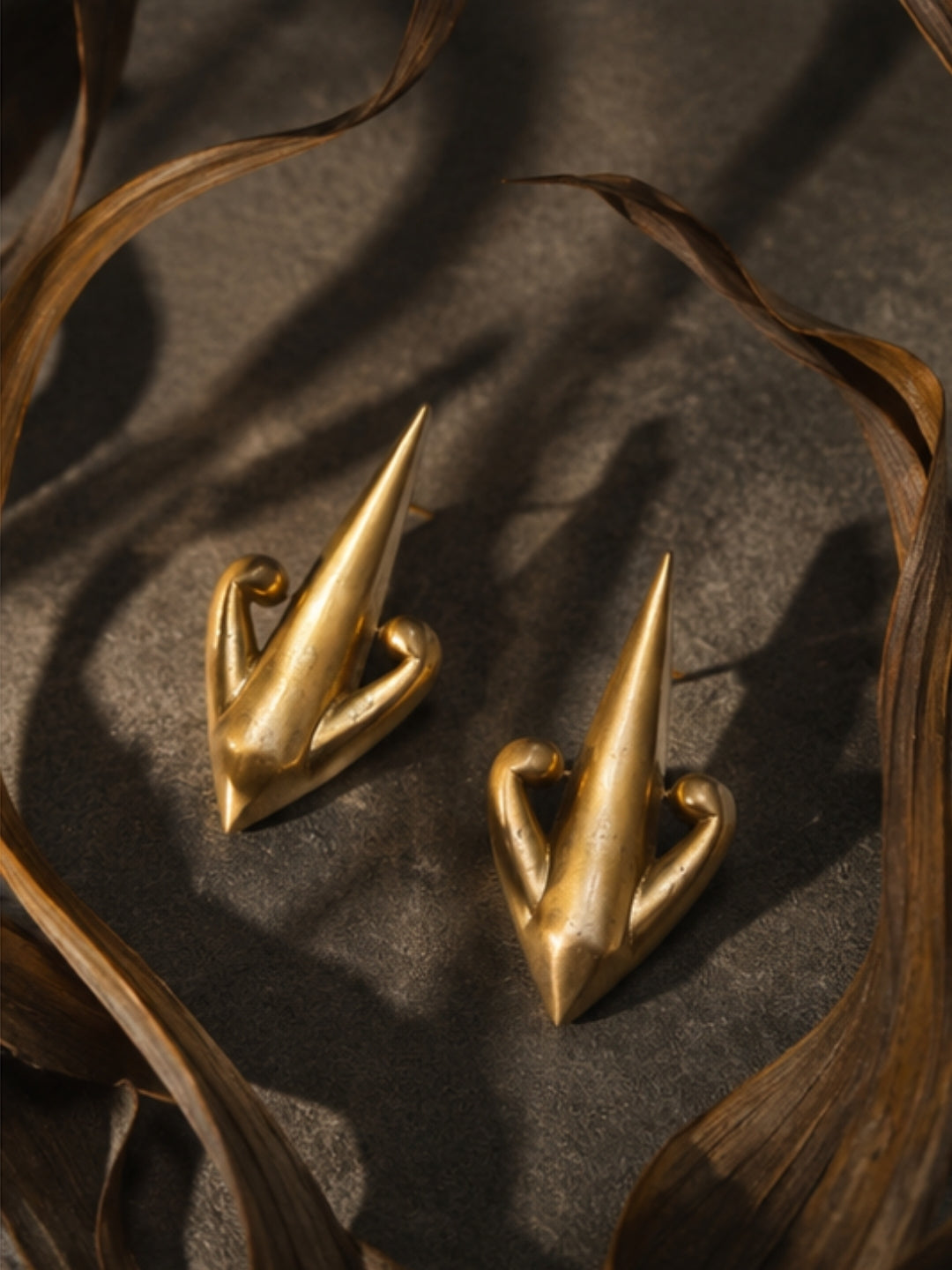 Arrow • Brass Earrings