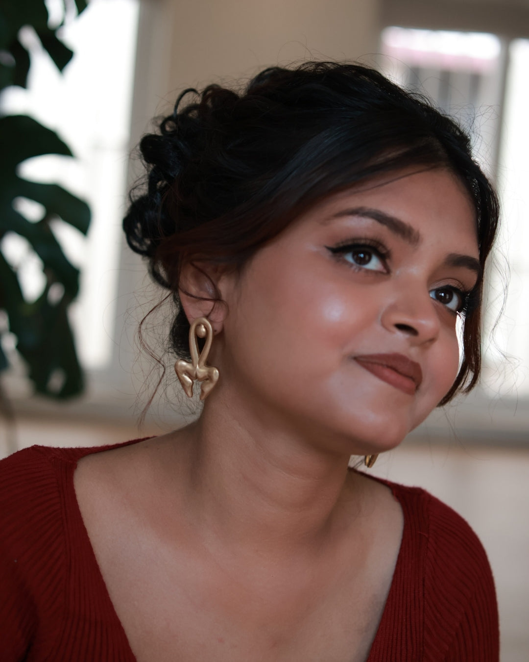 Woman • Brass Earrings
