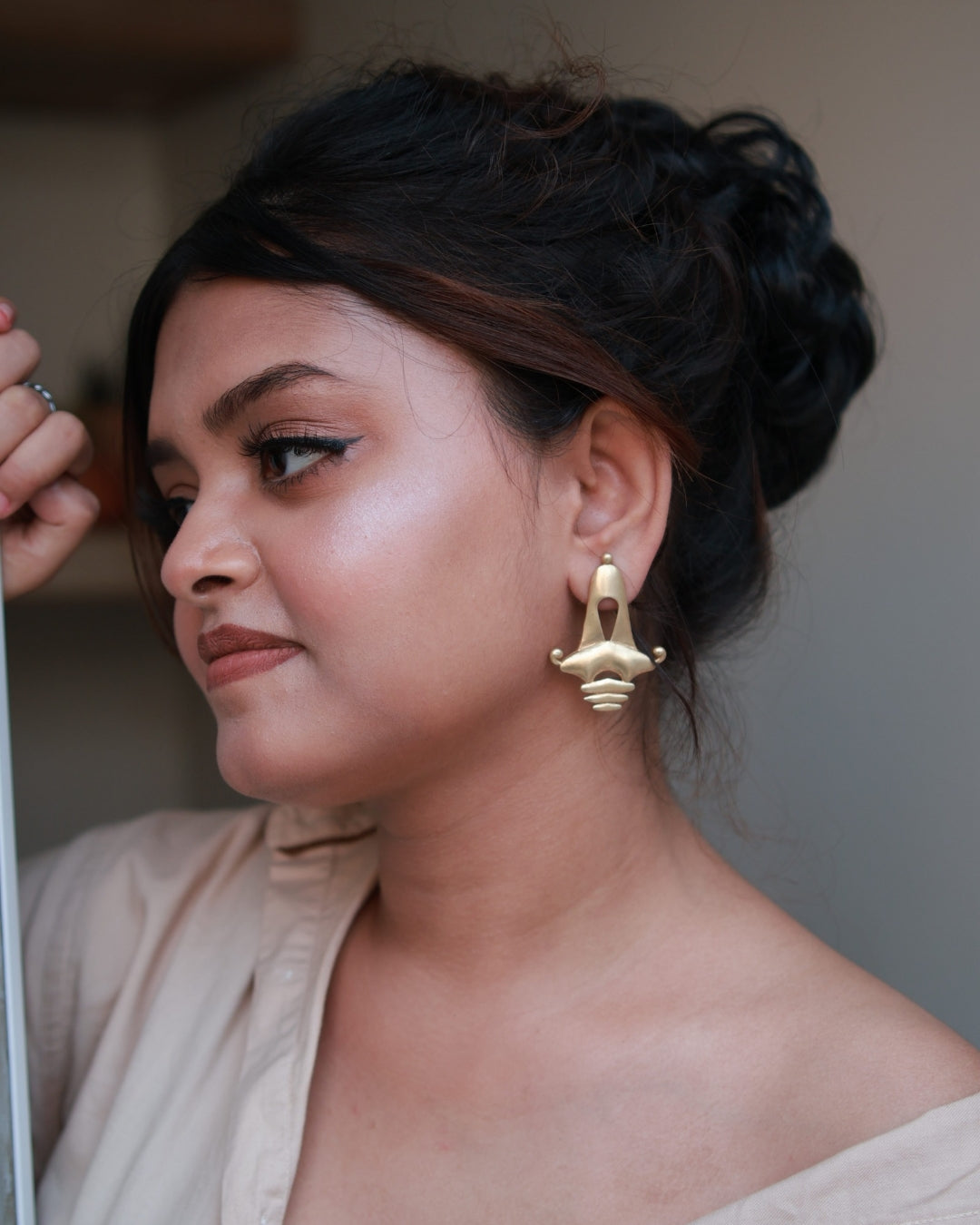 Temple • Brass Earrings