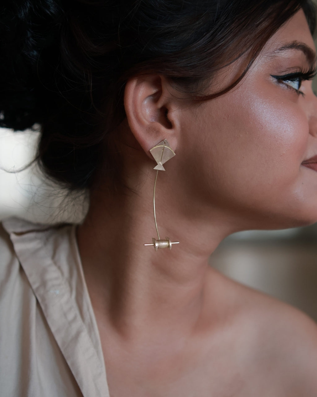 Kite • Brass Earrings