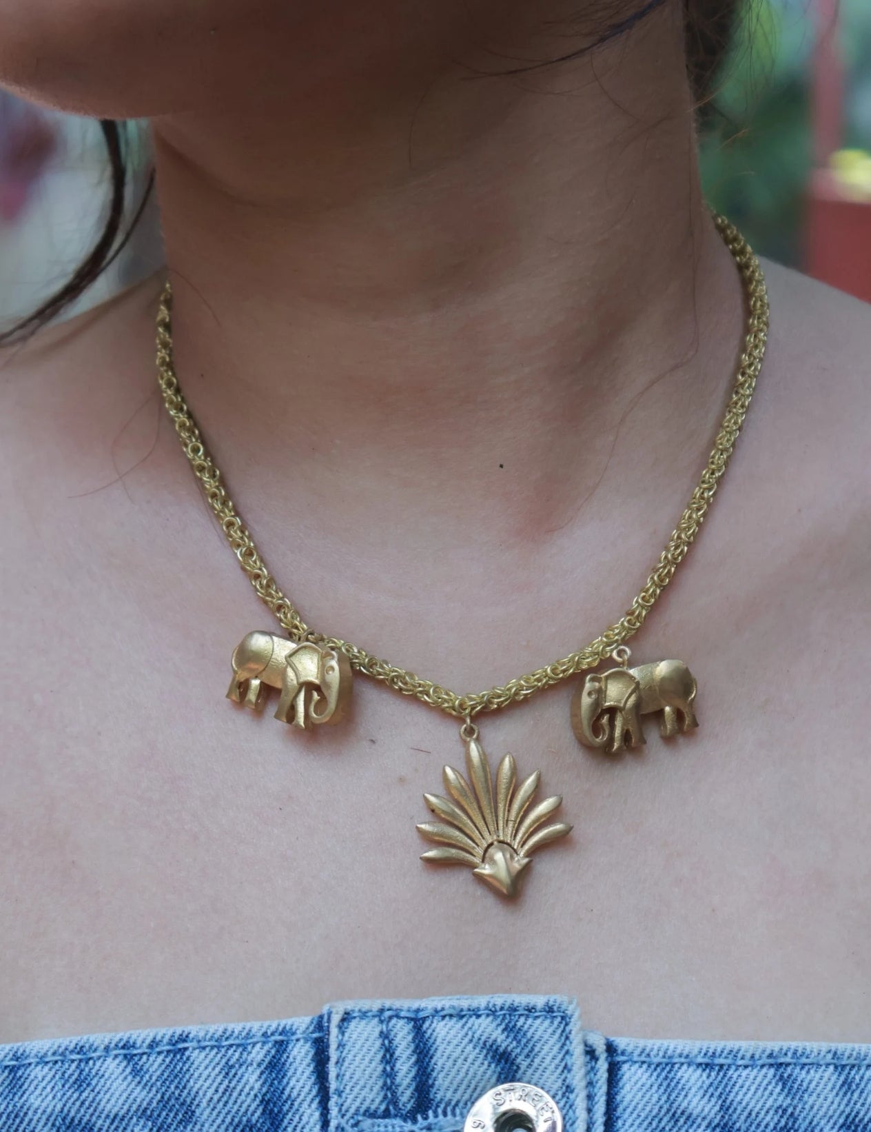 Leaves • Brass Necklace