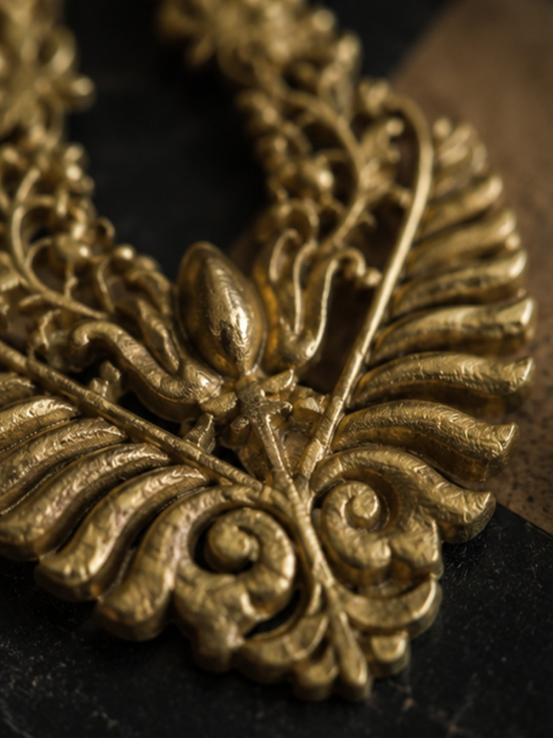 Lotus • Brass Studs Earrings