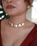 Abstract Circles • Brass Necklace