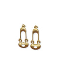 Abstract Lantern • Brass Earrings