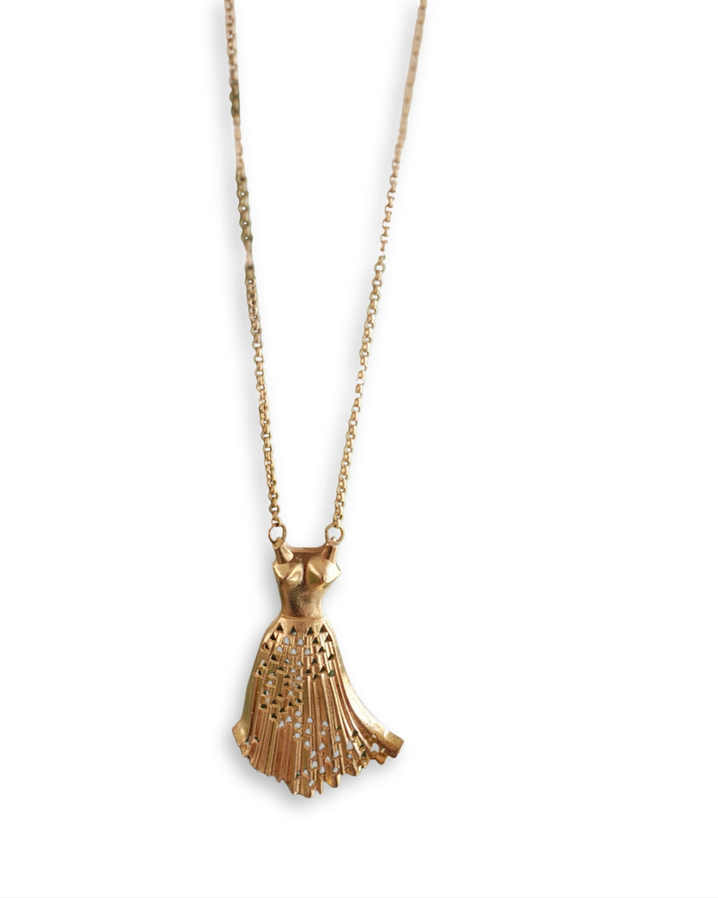 Gown • Brass Pendant with Chain