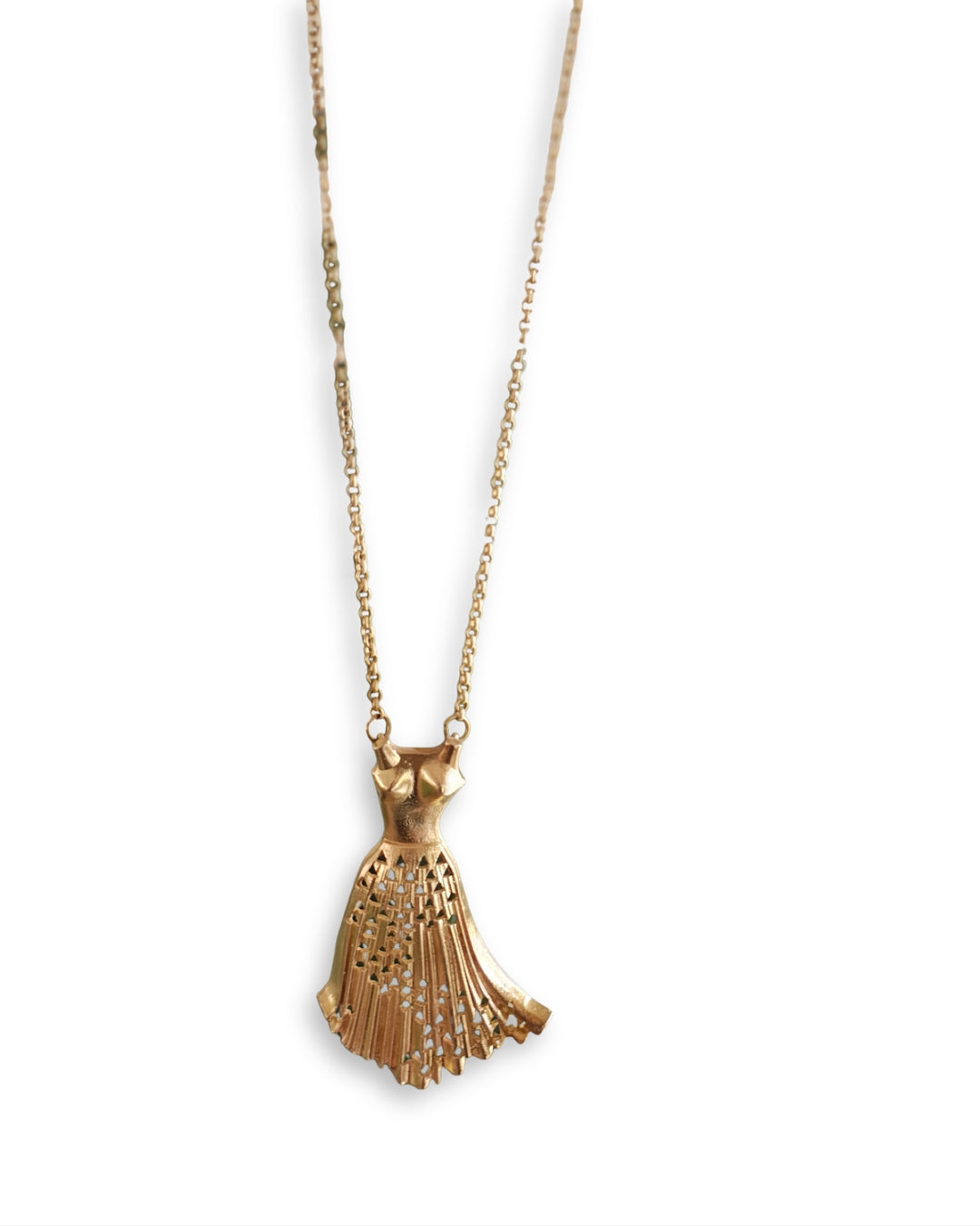 Gown • Brass Pendant with Chain