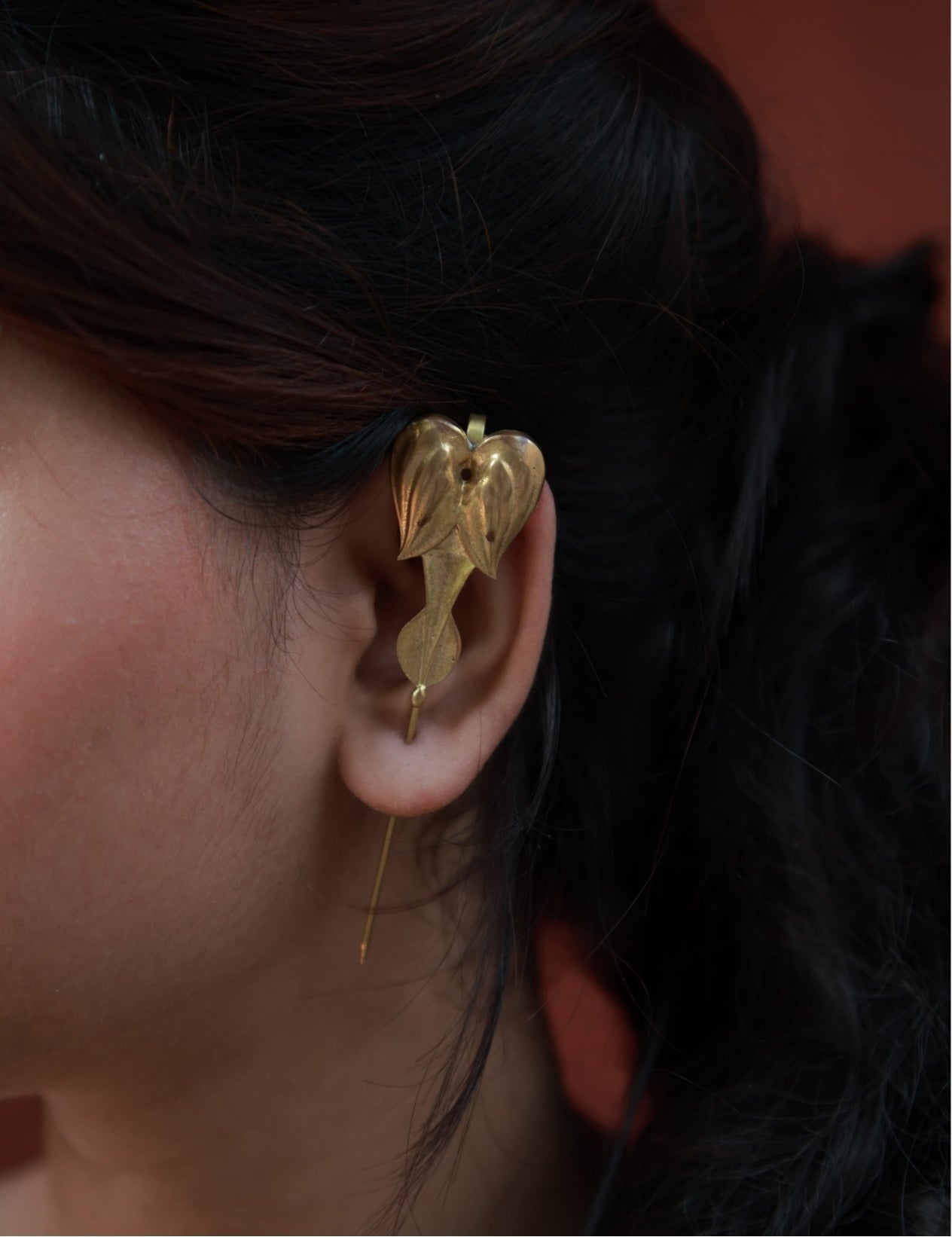 Angel Wings • Bugadi Insert Brass Earrings