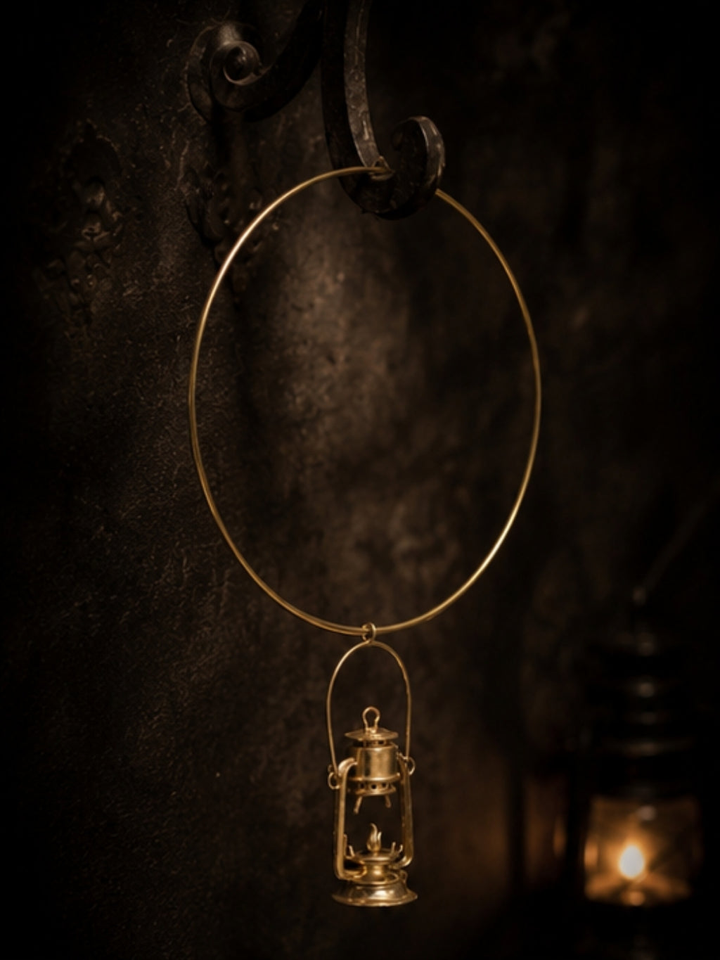 Lantern • Brass Hasuli Necklace