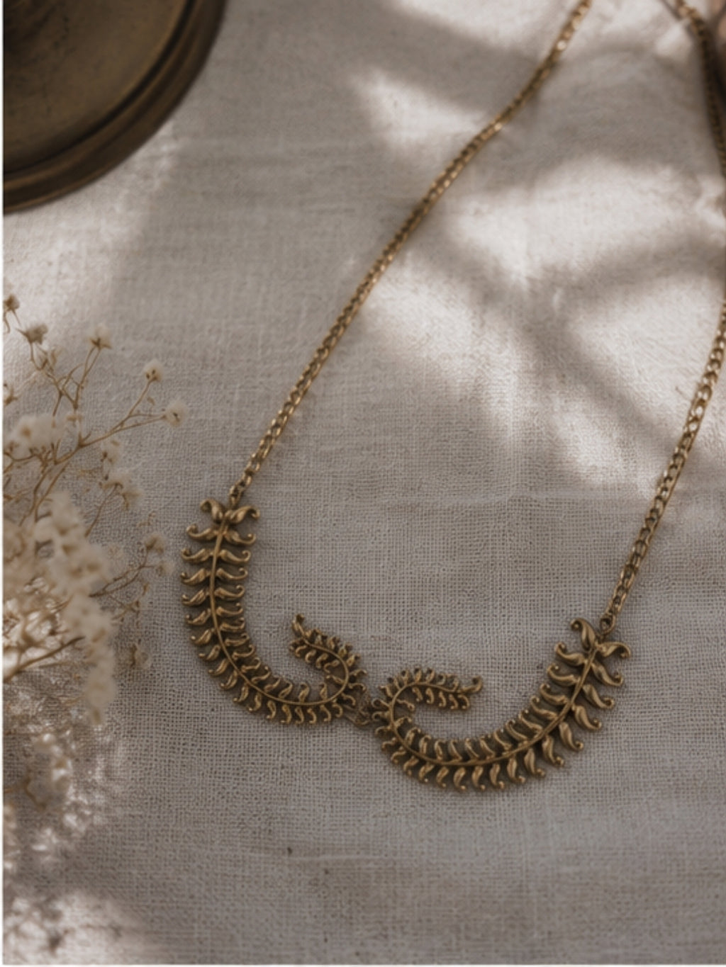 Leaves • Brass Necklace
