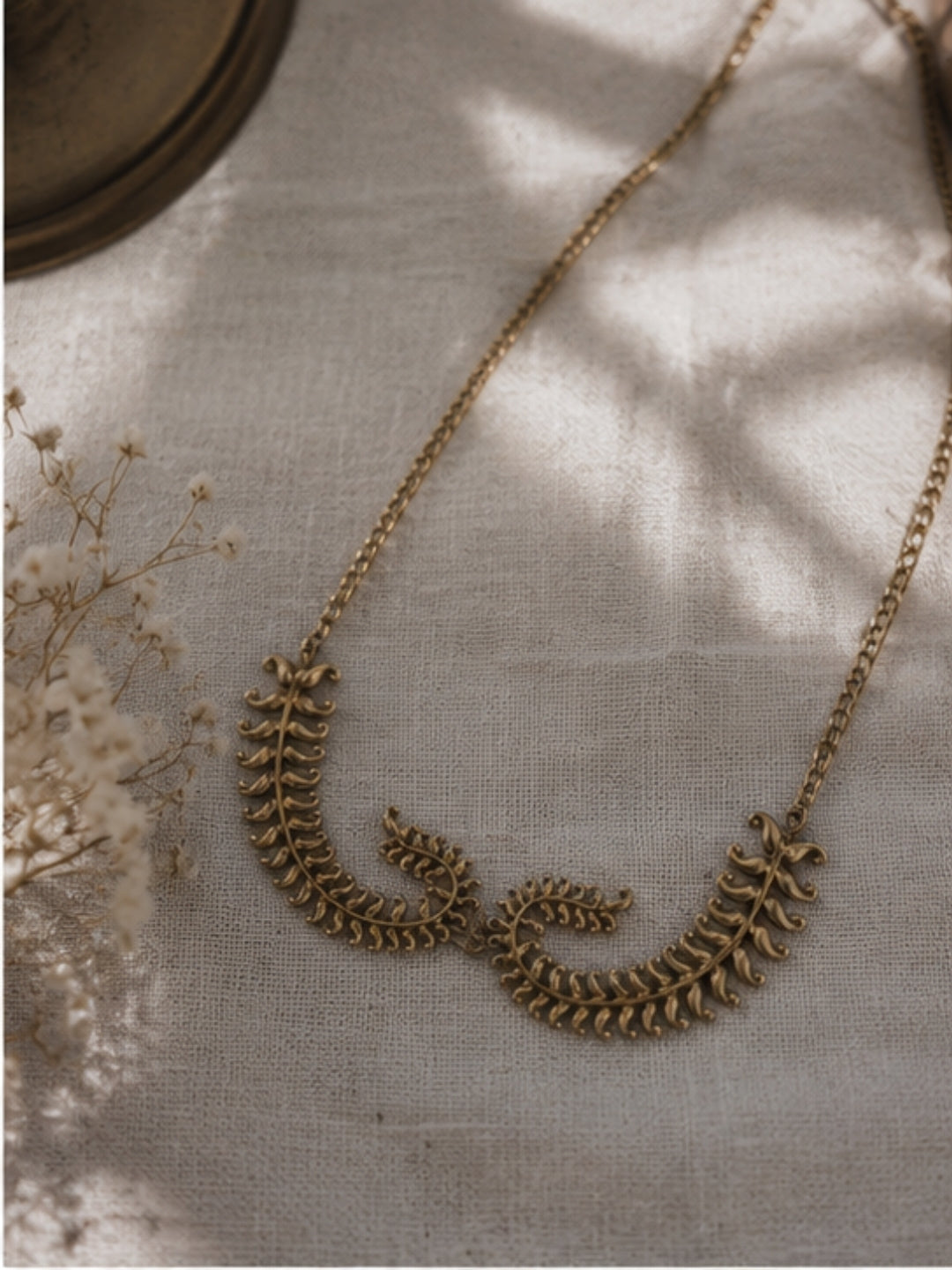 Leaves • Brass Necklace