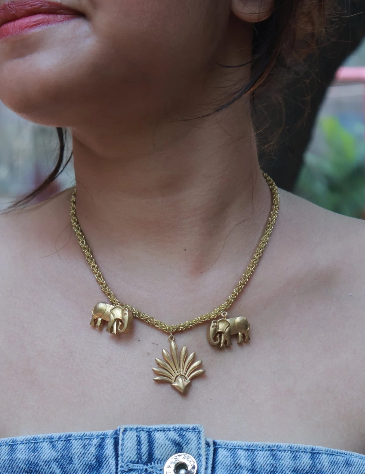 Leaves • Brass Necklace