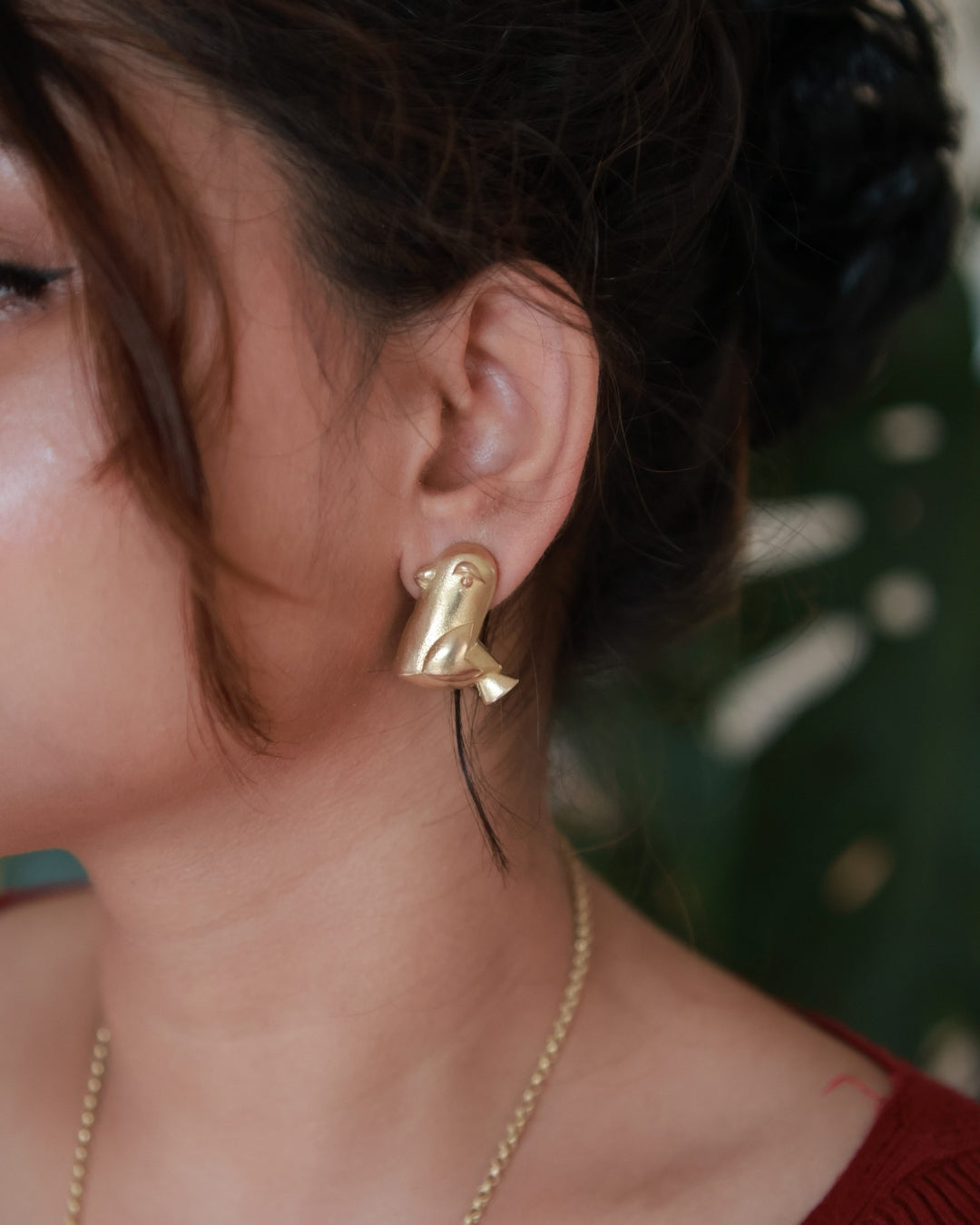 Funny Little Birds • Brass Earrings