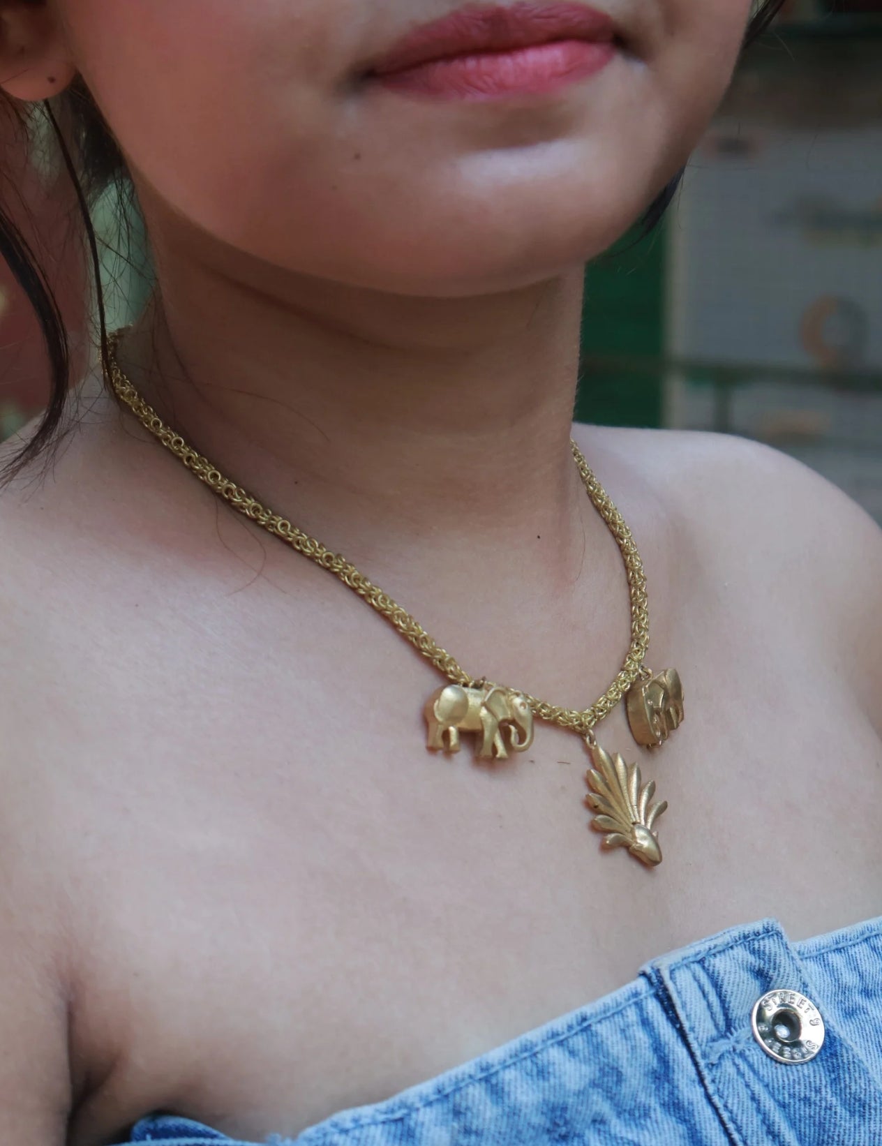 Leaves • Brass Necklace