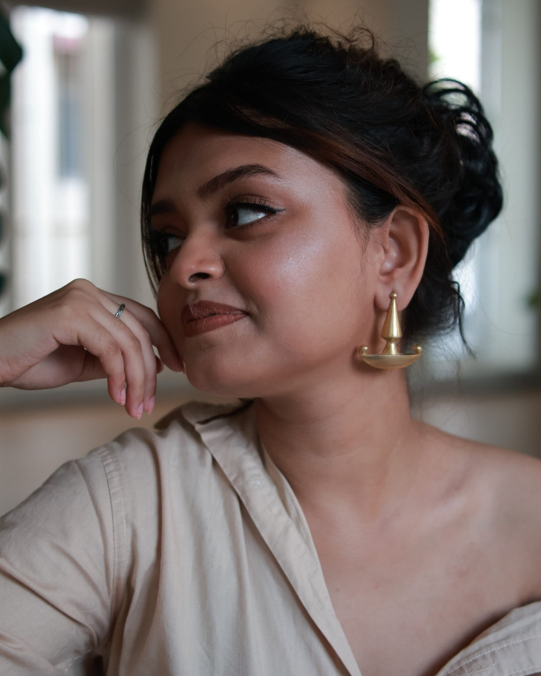 Boat • Brass Earrings