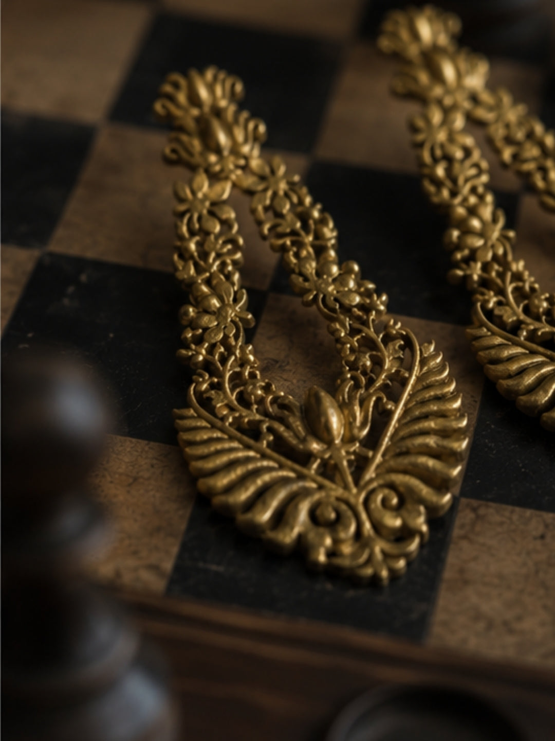 Lotus • Brass Studs Earrings
