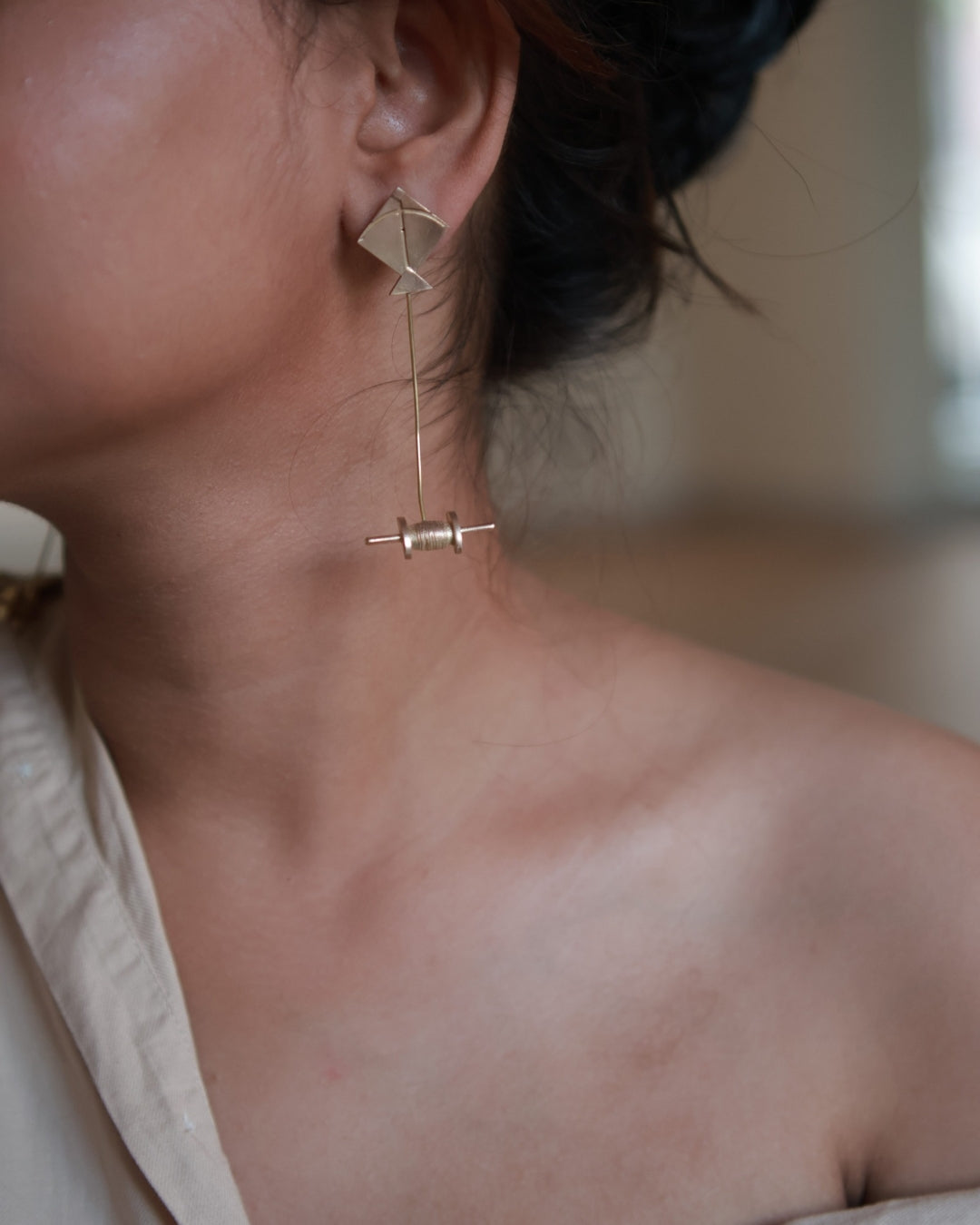 Kite • Brass Earrings