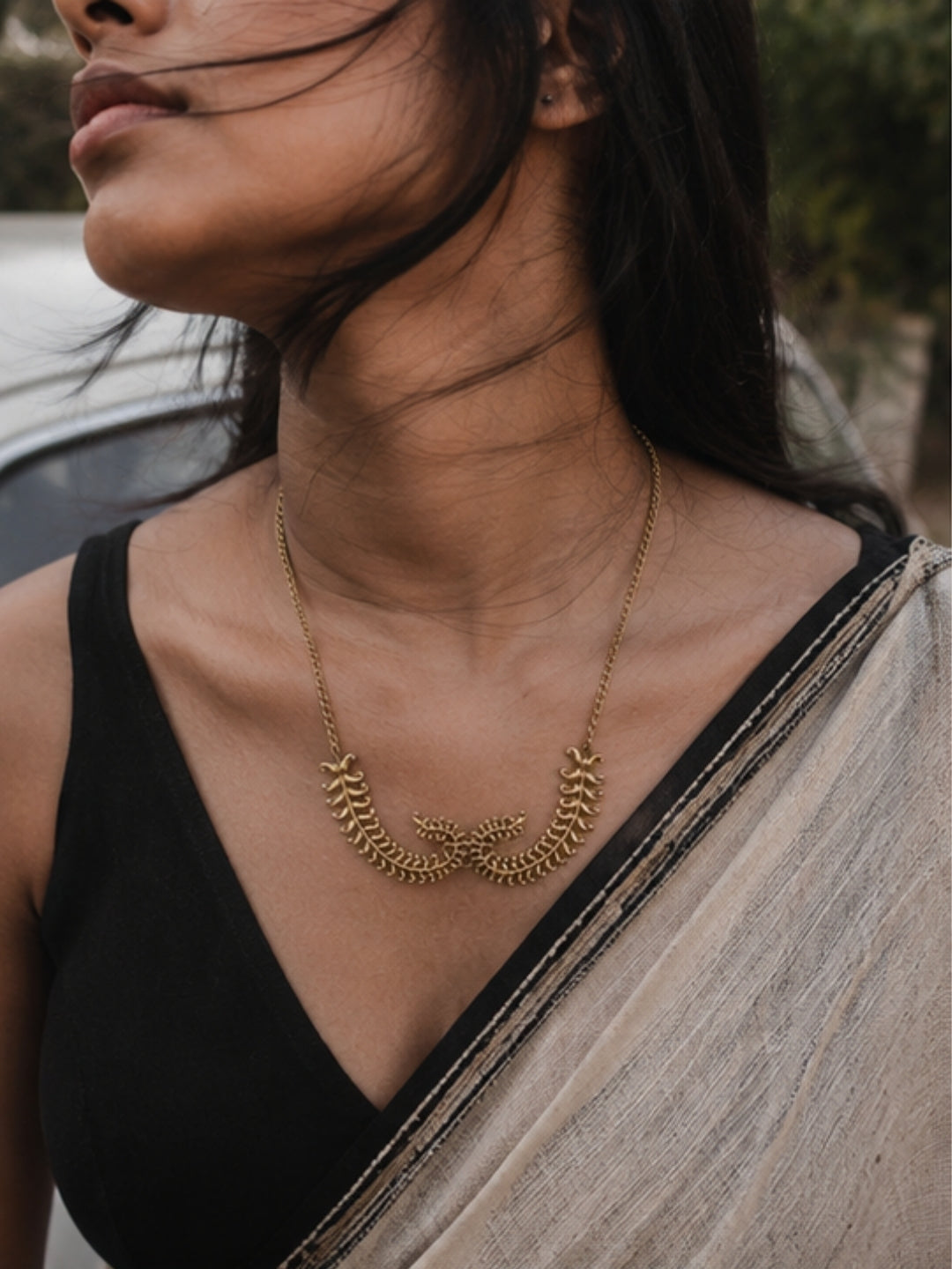 Leaves • Brass Necklace