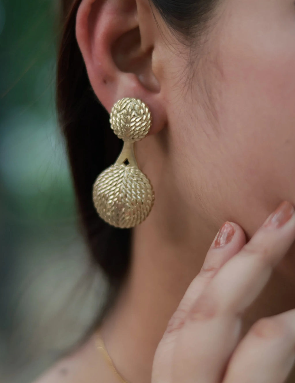 Braided Circles • Brass Earrings