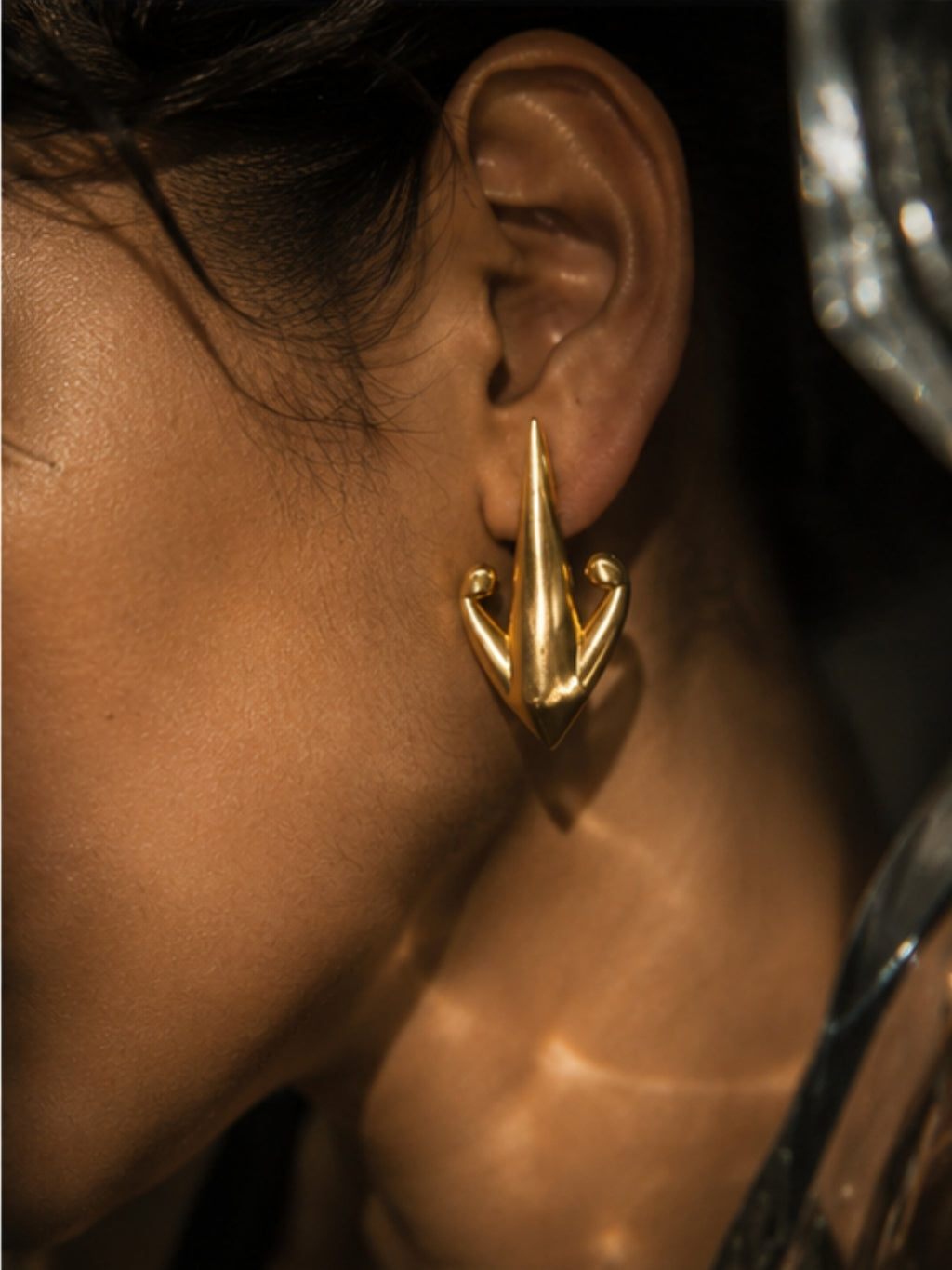 Arrow • Brass Earrings
